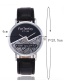 Fashion Black Color-matching Decorated Watch