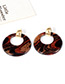 Fashion Multi-color Round Shape Design Hollow Out Earrings
