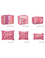 Fashion Pink Leopard Pattern Decorated Storage Bag ( 6 Pcs)