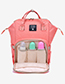 Fashion Pink Pure Color Decorated Backpack