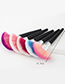 Fashion Pink+white Sector Shape Decorated Makeup Brush