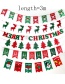 Fashion Red+green Snowman Pattern Decorated Christmas Ornaments(6pcs)