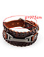 Fashion Brown Buckle Decorated Bracelet