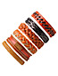 Fashion Brown Pure Color Decorated Bracelet ( 6 Pcs)