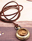 Fashion Antique Color Watch Shape Decorated Necklace