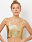 Fashion Gold Color Sequins Decorated Body Chain