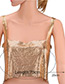 Fashion Gold Color Sequins Decorated Body Chain