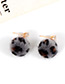 Fashion Brown Ball Decorated Earrings