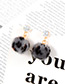 Fashion Black Ball Decorated Earrings