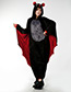 Fashion Black Bat Shape Decorated Nightgown