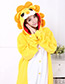 Fashion Yellow Lions Shape Decorated Nightgown