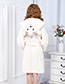 Fashion White Sheep Shape Decorated Nightgown