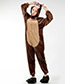 Fashion Brown Mouse Ear Shape Decorated Nightgown
