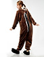 Fashion Brown Mouse Ear Shape Decorated Nightgown