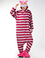 Fashion Plum Red Cat Shape Decorated Nightgown