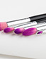 Fashion Pink+purple Color Matching Decorated Eyes Brush(5pcs)