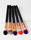 Fashion Multi-color Flame Shape Decorated Makeup Brush(1pc)