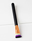 Fashion Black+purple Flat Shape Decorated Makeup Brush(1pc)