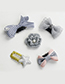 Lovely Pink+green Bowknot&flower Shape Decorated Hairpin(5pcs)