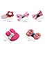 Lovely Dark Blue+red Bowknot&flower Shape Decorated Hairpin(5pcs)