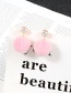 Fashion Beige Ball Shape Decorated Pom Earrings