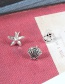 Fashion Silver Color Star Shape Decorated Earrings (7 Pcs)
