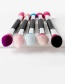 Fashion White+blue Color Matching Decorated Makeup Brush