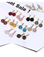 Fashion Brown Ball Shape Decorated Earrings