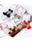 Fashion Brown Tassel Decorated Simple Earrings