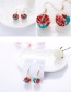 Fashion Light Pink Round Ball Shape Decorated Earrings