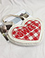 Sweet White Heart Shape Design Shoulder Bag