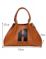 Fashion Brown Letter Pattern Decorated Shoulder Bag(2pcs)