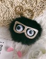 Fashion Pink+black Fuzzy Ball Decorated Simple Ornaments