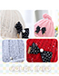Lovely Black Bowknot&pearl Decorated Child Cap (1-6years Old)
