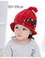 Lovely Pink Bowknot&pearl Decorated Child Cap (1-6years Old)