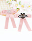 Trendy Pink Snowflake Decorated Bowknot Design Brooch