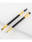 Fashion Black+gold Color Color Matching Decorated Eyeliner Brush(1pc)