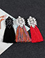 Bohemia Multi-color Hollow Out Decorated Tassel Earrings
