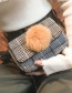 Lovely Brown Fuzzy Ball Decorated Bag