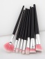 Fashion Pink+white Fan Shape Decorated Brushes (8pcs)