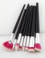 Fashion White+plum-red Fan Shape Decorated Brushes (8pcs)