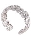 Elegant Silver Color Skull Shape Decorated Opening Bracelet
