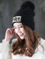 Fashion Gray Letter Shape Decorated Cap