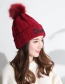 Fashion Red Heart Shape Decorated Cap