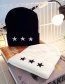 Fashion Black Star Shape Decorated Cap