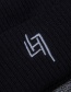 Fashion Black Letter H Decorated Cap