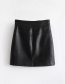 Elegant Black Rivet Decorated Skirt