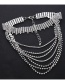 Sexy Silver Color Pure Color Decorated Multilayer Choker