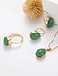 Fashion Gold Color Water Drop Shape Design Jewelry Sets
