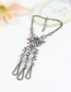Fashion Green+plum Red Water Drop Shape Decorated Anklet